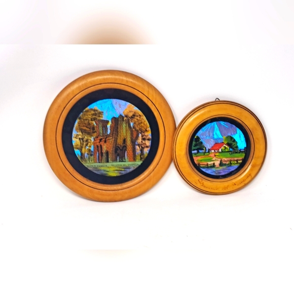 Vintage Village Scenes From Paraguay With Butterfly Wings As Background - Picture 7 of 8